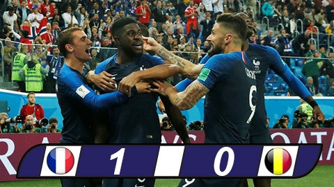 Pháp 1-0 Bỉ: Les Bleus giành vé vào chung kết