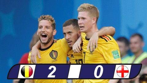 Bỉ 2-0 Anh: Bỉ có quà chia tay
