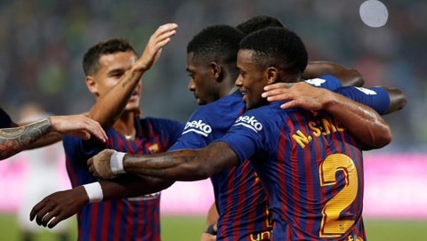 Siêu phẩm của Dembele đã mang về chức vô địch siêu cúp thứ 13 cho Barca