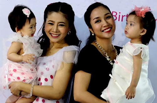 Ốc Thanh Vân trong tiệc thôi nôi con gái Mai Phương năm 2014. 