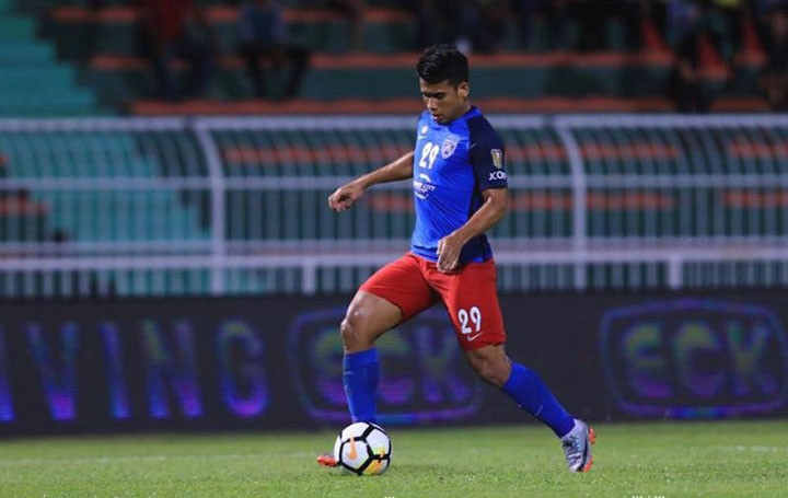 Tiền đạo Safawi Rasid giúp Malaysia có chiến thắng lịch sử trước Hàn Quốc ở vòng bảng Asiad.