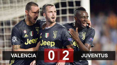 Valencia 0-2 Juventus: Ronaldo bị đuổi, Lão bà vẫn xuất sắc bắn hạ Bầy dơi