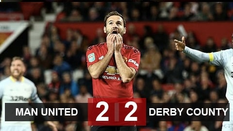 Man United 2-2 Derby County: Quỷ đỏ bị loại trên chấm luân lưu