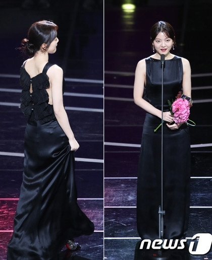 Diễn viên trẻ Go Ah Sung nhận giải Nữ diễn viên xuất sắc (ngắn tập) với Cuộc sống trên sao hỏa (Life on Mars).