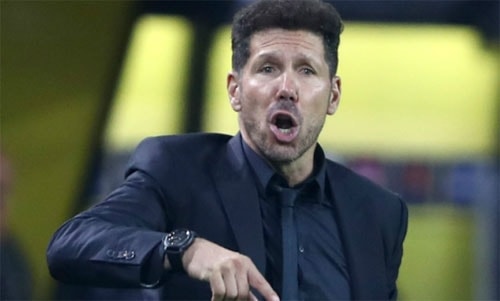 Simeone nhận thất bại muối mặt tại Champions League. Ảnh: Reuters