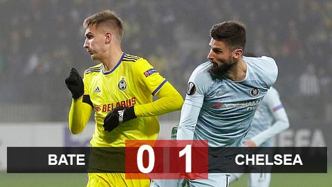 BATE 0-1 Chelsea: Giroud nổ súng lần đầu tiên, Chelsea giành vé đi tiếp