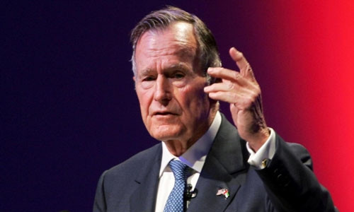 Cố tổng thống Mỹ George H.W. Bush. Ảnh: Reuters.