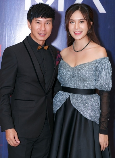 Vợ chồng Lý Hải - Minh Hà trong buổi ra mắt phim tại TP HCM.
