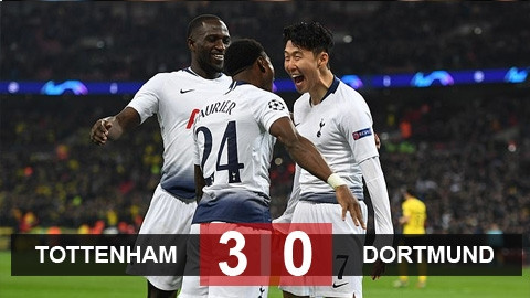 Tottenham 3-0 Dortmund: Nghiền nát Dortmund, Tottenham đặt một chân vào tứ kết