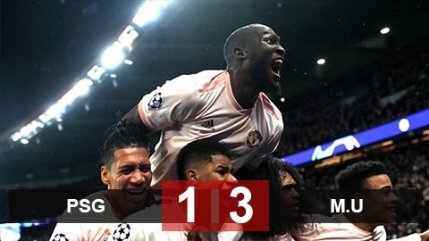 PSG: 1-3 M.U: Ngược dòng thần kỳ, M.U giành vé vào tứ kết