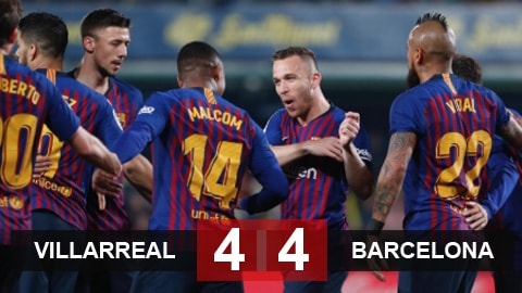 Villarreal 4-4 Barca: Trận cầu điên rồ