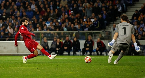 Salah nâng tỷ số lên 2-0 ở phút 65