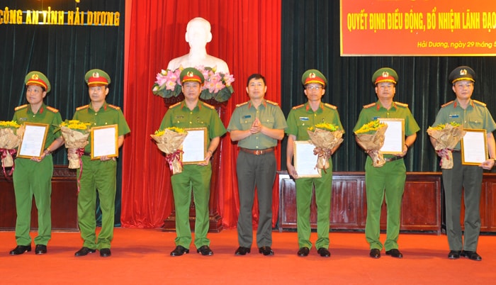 Luân chuyển, bổ nhiệm 20 lãnh đạo, chỉ huy các đơn vị thuộc Công an tỉnh