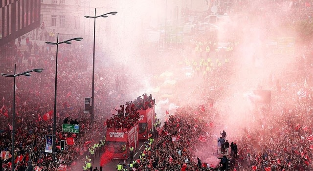  Sau khi đánh bại Tottenham với tỷ số 2-0 trong trận chung kết Champions League, Liverpool đã nhanh chóng di chuyển để trở lại nước Anh