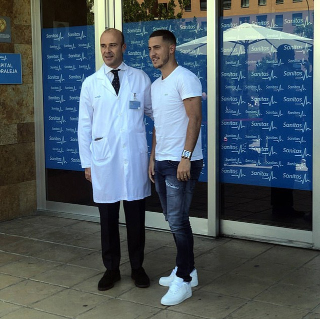 Trước đó, Hazard đã đi kiểm tra y tế