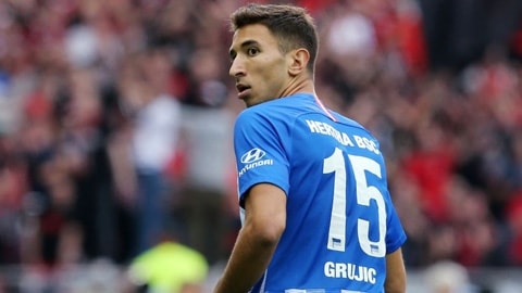 Marko Grujic trong màu áo Hertha Berlin