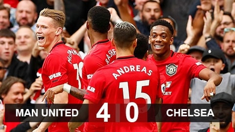 M.U 4-0 Chelsea: Vừa hay lại vừa may, M.U bóp nát Chelsea ở Old Trafford