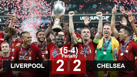 Liverpool 2-2 (pen 5-4) Chelsea: Thắng nghẹt thở, Liverpool đoạt Siêu cúp châu Âu