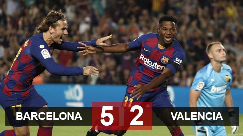 Barca 5-2 Valencia: Thần đồng Fati rực sáng, Nou Camp mở đại tiệc