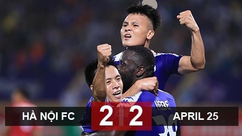 Hà Nội FC 2-2 April 25: Tiếc cho chủ nhà