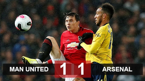 M.U 1-1 Arsenal: Quỷ đỏ tụt xuống thứ 10