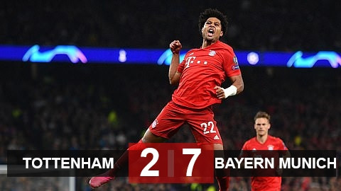 Tottenham 2-7 Bayern Munich: Hùm xám xé xác Gà trống