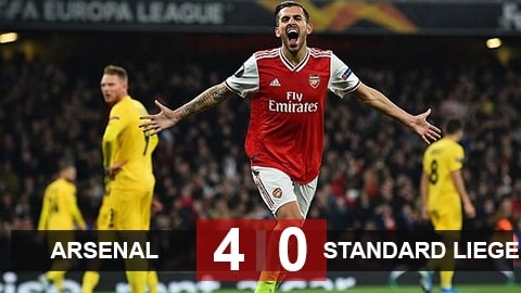 Arsenal 4-0 Standard Liege: Pháo thủ hủy diệt đối thủ