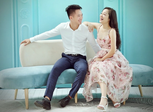 Minh Hương và chồng - Lê Huỳnh.