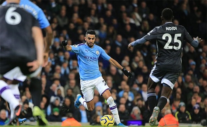 Mahrez ghi bàn gỡ hòa cho Man City