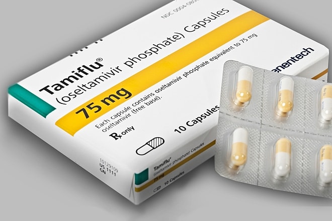 Thuốc Tamiflu được chỉ định điều trị cúm, là thuốc kê toa. Ảnh do bệnh viện cung cấp.