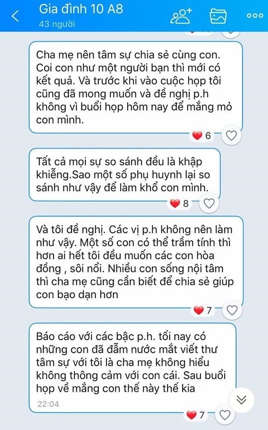 Co giao chu nhiem duoc hoc sinh khen het loi sau buoi hop phu huynh hinh anh 1 co_giao_chu_nhiem_2_.jpg