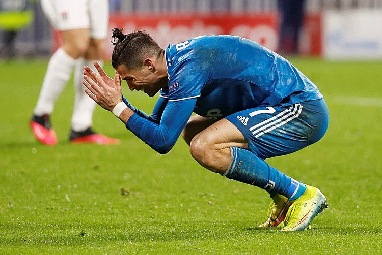 Juventus không có phương án tấn công hiệu quả khi Ronaldo bị phong tỏa. Ảnh: Reuters.