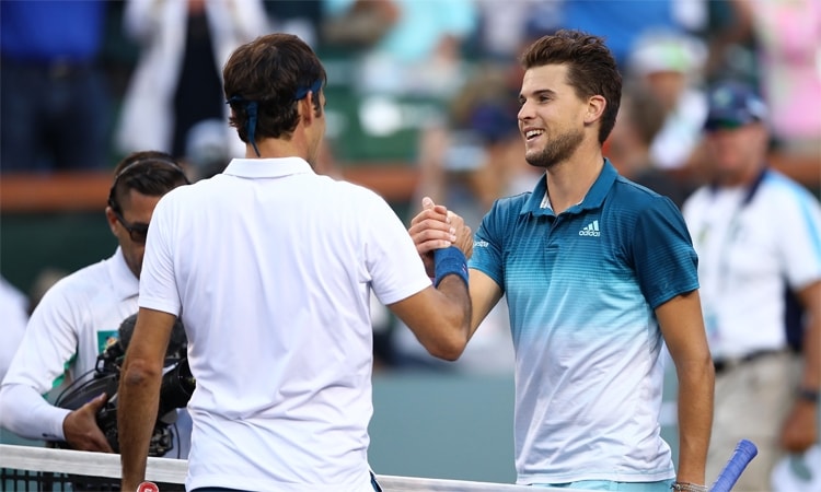 Dominic Thiem là nhà vô địch Indian Wells 2019, nơi anh thắng Federer trong trận chung kết hôm 17/3/2019. Ảnh: AP.