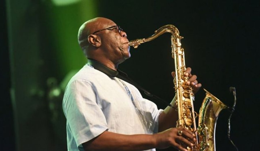 Nghệ sĩ Manu Dibango. Ảnh: AFP.