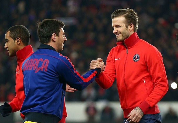 Beckham đánh giá Messi hơn Ronaldo