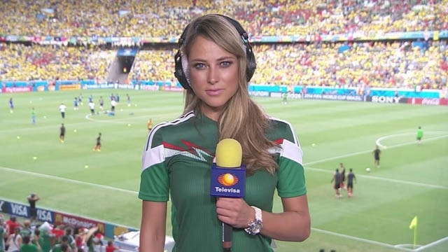 Vanessa Huppenkothen: 32 tuổi và đang là nữ phóng viên thể thao của đài truyền hình Televisa (Mexico)