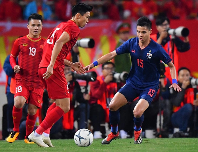 Việt Nam nắm trong tay lợi thế lớn trước Thái Lan ở vòng loại World Cup 2022 - Ảnh: Minh Tuấn 