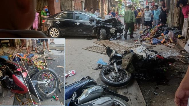 'Xe điên' tông liên hoàn ở Hà Nội, 3 người thương nặng - 1