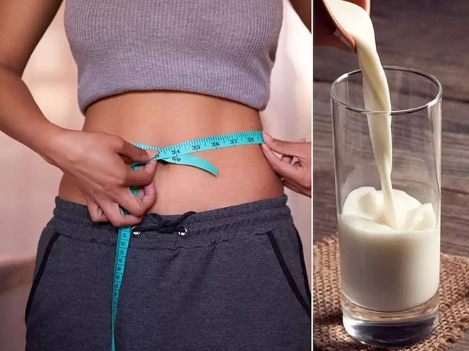 Uống sữa tươi không đường trước khi đi ngủ là cách hỗ trợ giảm cân.