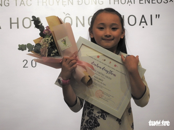 Em bé 8 tuổi ở Đà Lạt giành giải nhất cuộc thi viết truyện đồng thoại - Ảnh 2.