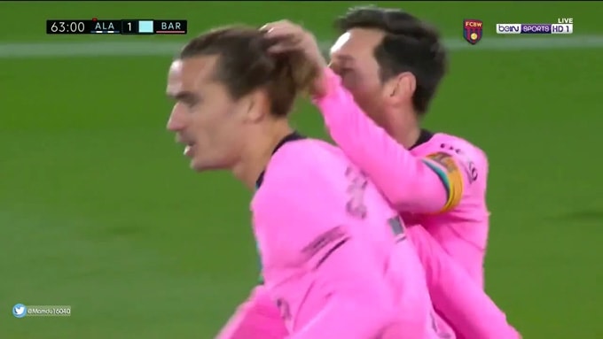 Griezmann ghi bàn gỡ hòa cho Barca