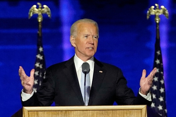 Ông Joe Biden phát biểu về chiến thắng: Đã đến lúc hàn gắn nước Mỹ - Ảnh 1.