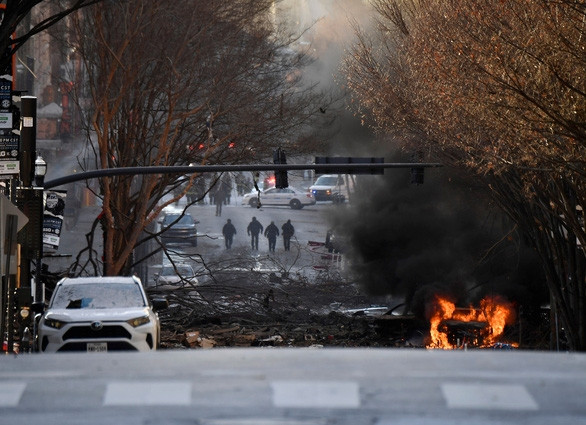 Cảnh sát Mỹ: Vụ nổ lớn ở Nashville là hành động cố ý - Ảnh 1.