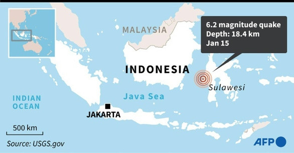 Động đất mạnh ở Indonesia, ít nhất 7 người chết, hơn 600 người bị thương - Ảnh 2.