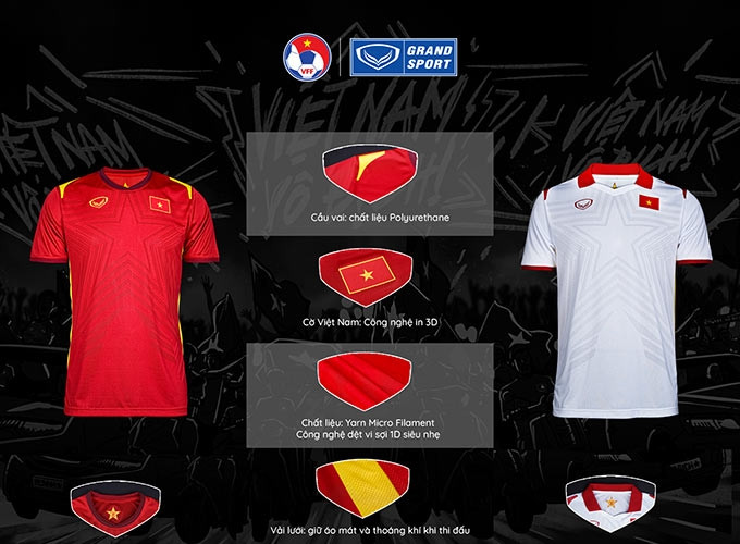 Những thiết kế đột phá của áo đấu ĐT Việt Nam 