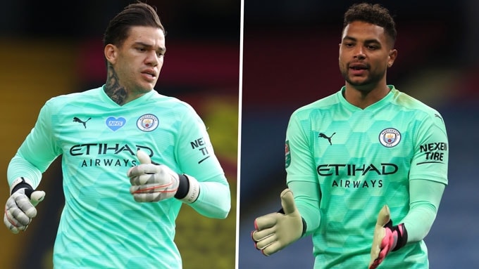 Ederson và Steffen là những lựa chọn chất lượng nơi khung gỗ của Man City