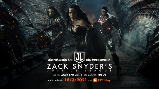 Justice League, Liên minh Công lý, Hollywood, Zack Snyder, FPT play
