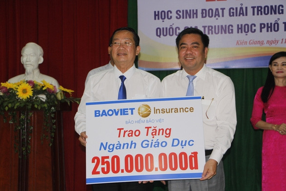 11 học sinh đạt giải quốc gia tỉnh Kiên Giang được thưởng từ 20 - 80 triệu/bạn - Ảnh 2.