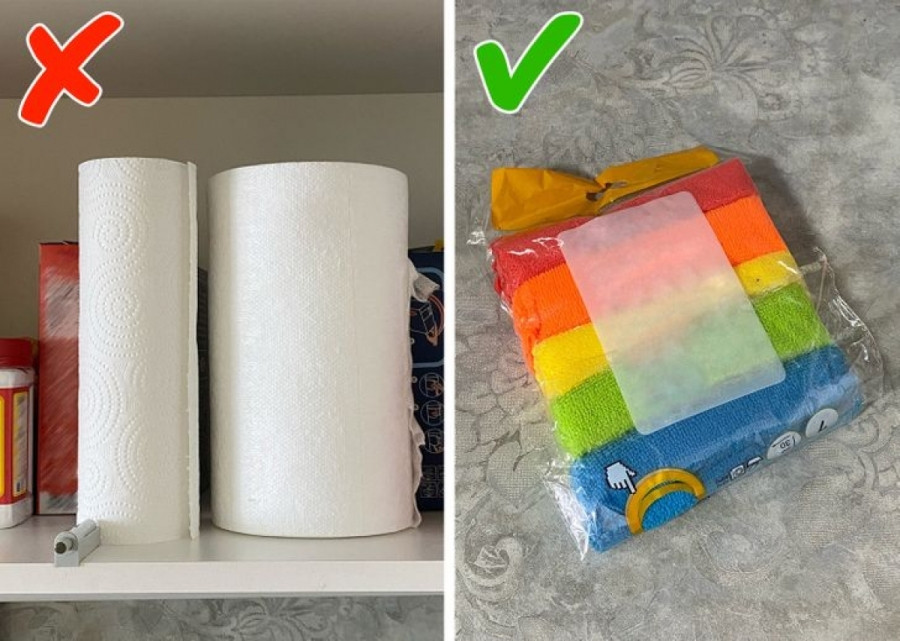 Khăn giấy có thể dễ dàng làm sạch các bề mặt, tuy nhiên không phải là lựa chọn tiết kiệm tiền. Hãy sử dụng các loại khăn vải sợi mềm mại giúp bạn giặt đi giặt lại để tái sử dụng một cách dễ dàng.