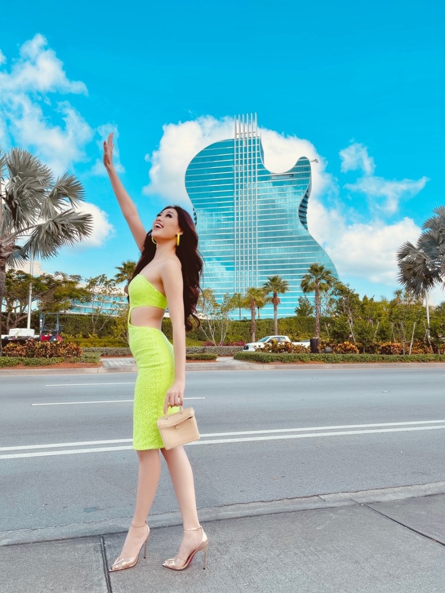 Nhung hinh anh dau tien cua Hoa hau Khanh Van tai Miss Universe hinh anh 2
